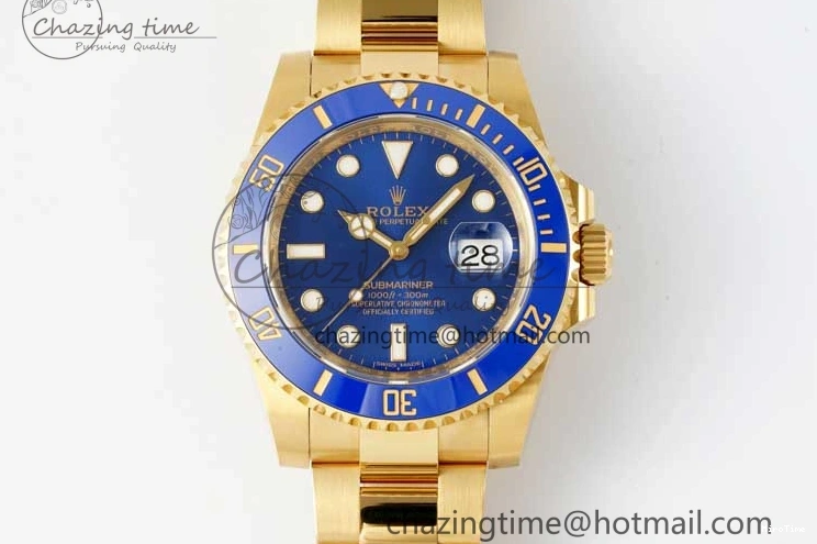 MiroTime 0220 EasyMatch Submariner 116618 LB Blue Ceramic YG Plated 904L Steel Clean 1:1 Best Edition VR 2092